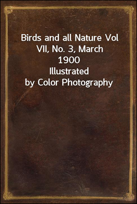 Birds and all Nature Vol VII, No. 3, March 1900
Illustrated by Color Photography